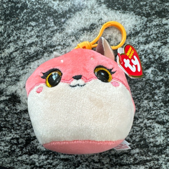 Lot TY Squishy Beanies BackPack Clip KIKI,PINKY, GISELLE, ROXIE, SLUSH, HEATHER - Picture 3 of 7